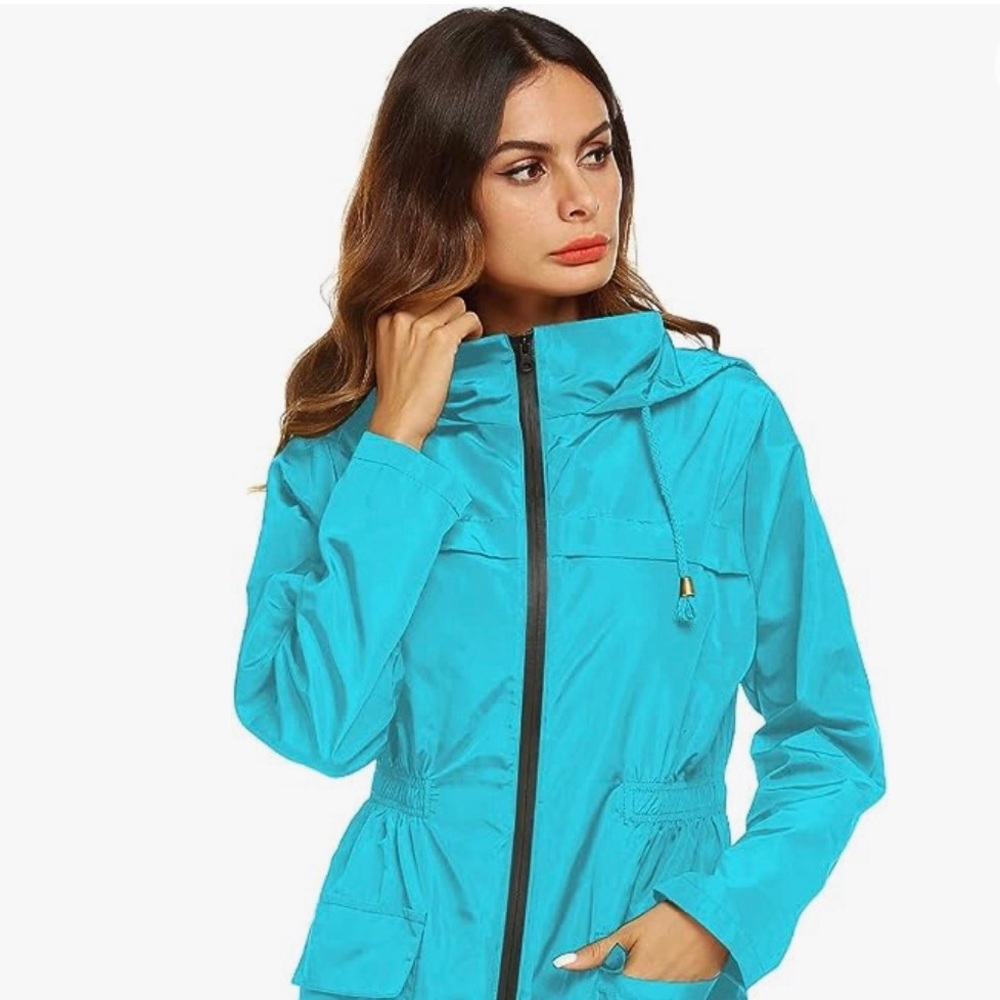 Packable Waterproof Lightweight Active Hooded Rai… - image 2